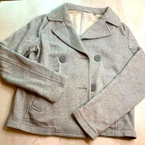 UNIQLO Women’s Gray Pea Coat Style Coat Size Small